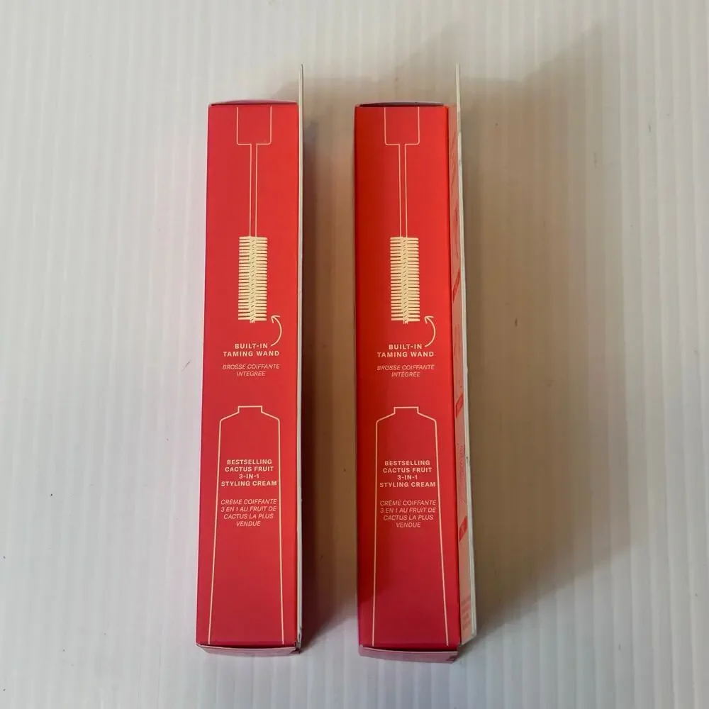 2 Tubes DAE Cactus Fruit 3-In-1 Styling Cream Taming Wand new .6 fl oz open box